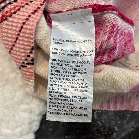 Chico's Pink and Orange Floral Top - Picture 6 of 6